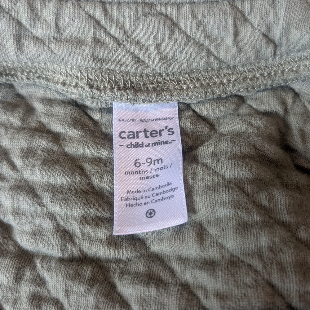 Carter's Child of Mine Olive Baby Bodysuit